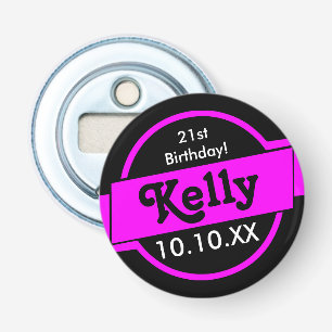 Personalisiert rosa flaschenöffner