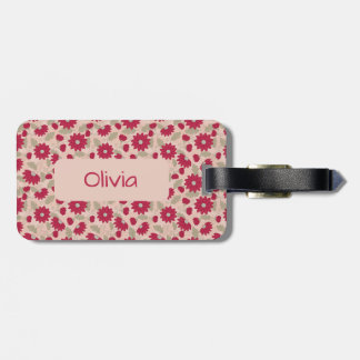 Personalisiert-rosa Gänse Gepäckanhänger