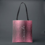 Personalisiert rosa geometrisch tasche<br><div class="desc">Fügen Sie Ihren Namen (oder Löschen) für das trendige rosa geometrische Muster der Tote-Tasche hinzu. Bachelorette/Brautparty Geschenke.</div>
