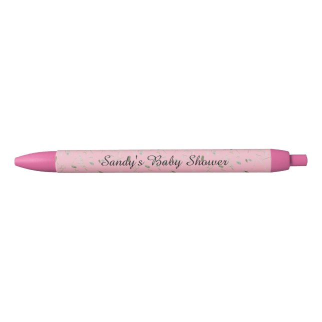 Personalisiert rosa Gestaltung Kugelschreiber (Vorderseite)