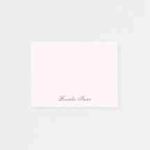 Personalisiert rosa Graue Skriptbezeichnung