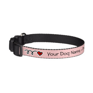 Personalisiert rosa Hundehalsband   niedlicher Nam Leine