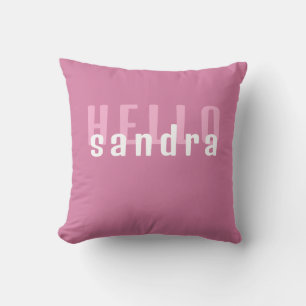 Personalisiert rosa Kissen Individuelle Name