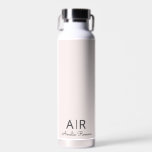 Personalisiert rosa Monogramm Trinkflasche<br><div class="desc">Bleibe mit unserer Personalisierten Pastel Pink Monogram Water Flasche in angesagter Form hydriert. Diese elegante Flasche ist in einem sanften Pastellrosa-Design mit Ihrem individuellen Initial und Namen gestaltet und ist somit ein einzigartiges und persönliches Accessoire für Ihre täglichen Hydratationsbedürfnisse. Diese Flasche eignet sich perfekt für Fitnessstudio, Büro oder unterwegs und...</div>
