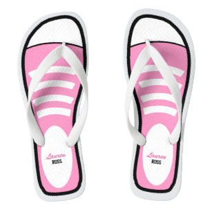 Personalisiert-rosa-Neaker Flip Flops