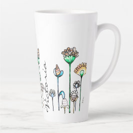 Personalisiert rosa Orange Milchtasse