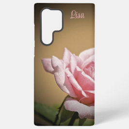 Personalisiert Rosa Rose Blume Samsung Case Galaxy Hülle