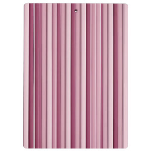 Personalisiert rosa Streifen Zwischenablage Klemmbrett