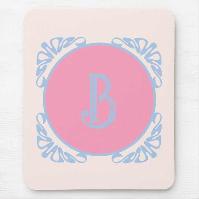 Personalisiert rosa und blau mousepad (Vorne)