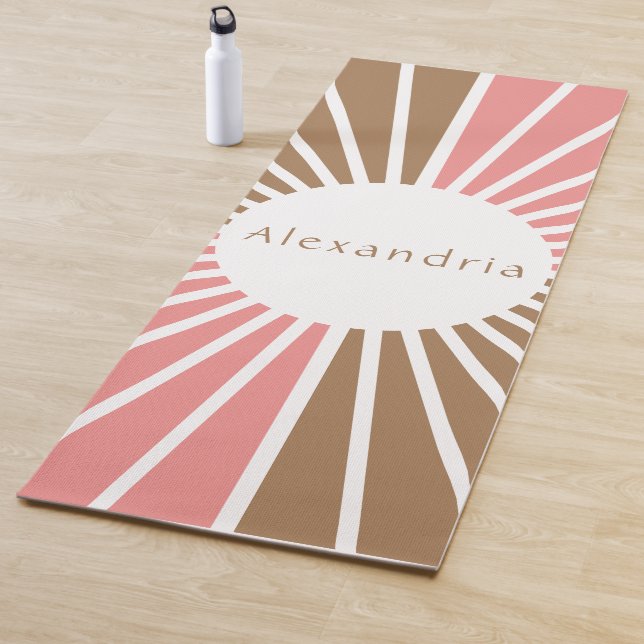 Personalisiert, rosa und braun yogamatte (Beispiel)
