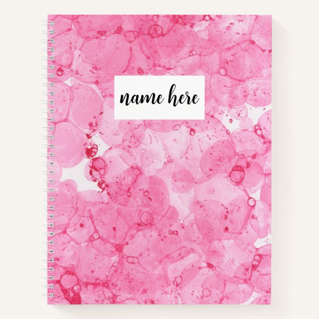 Personalisiert-rosa-Uni-Regular-Notebook Notizbuch (Vorderseite)