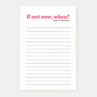 Personalisiert rosa, wenn nicht jetzt, wann eine L