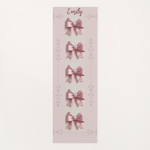 Personalisiert rosa Yogamat mit Bogen Yogamatte