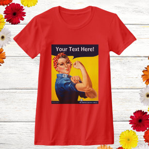 Personalisiert Rosie the Riveter Vintag WW2 Custom T-Shirt