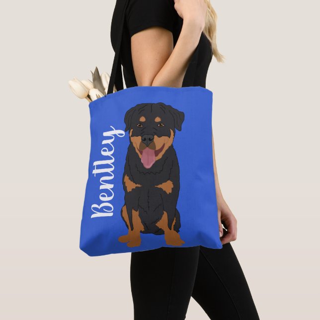 Personalisiert Rottweiler Tasche (Von Nahem)