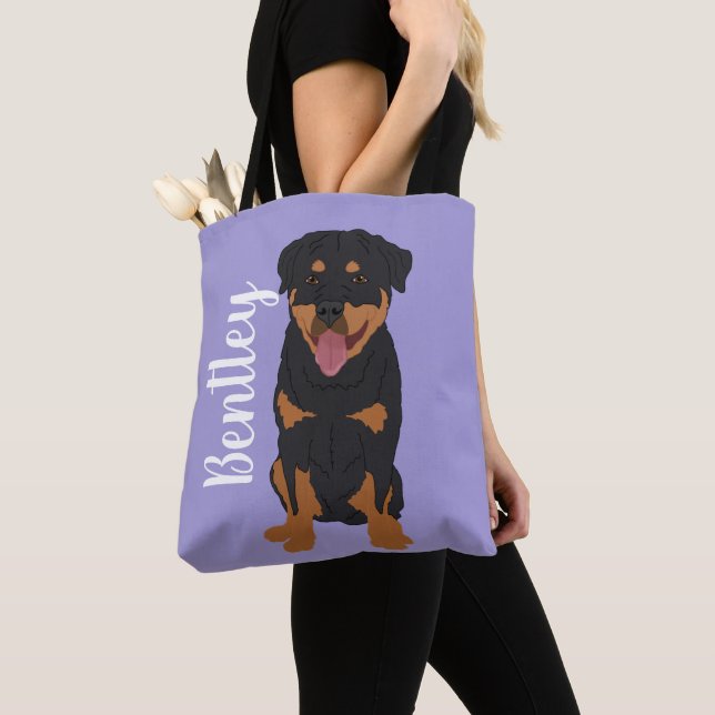 Personalisiert Rottweiler Tasche (Von Nahem)