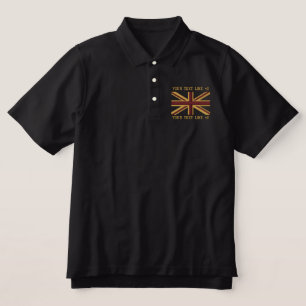Personalisiert Royal Flag England Swag Stickerei