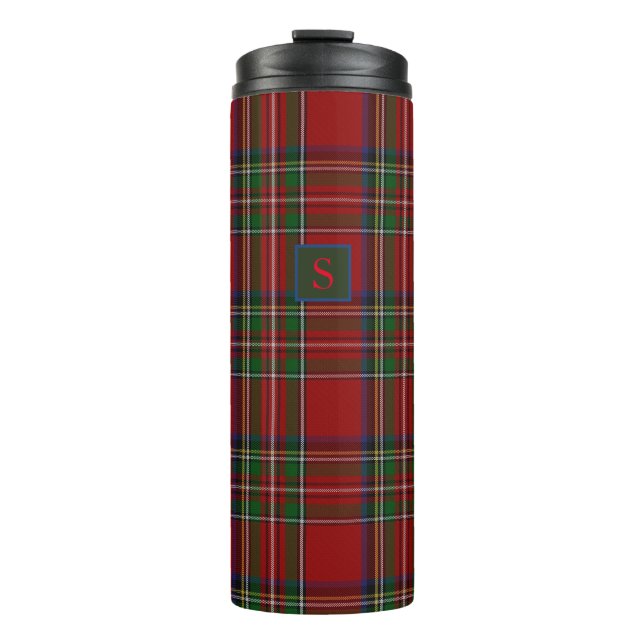 Personalisiert Royal Stewart Tartan gibt Ihm Men G Thermosbecher (Vorderseite)