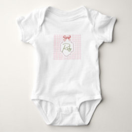 Personalisiert Ruby Baby Girl Kinderzimmer Bow&Gin Strampler