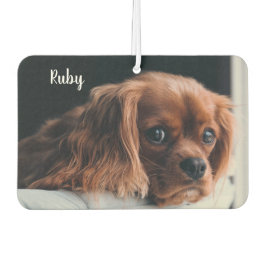 Personalisiert Ruby Cavalier King Charles Spaniel Autolufterfrischer