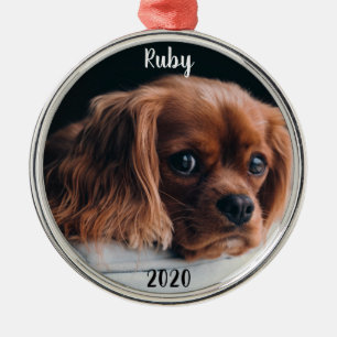 Personalisiert Ruby Cavalier King Charles Spaniel Ornament Aus Metall