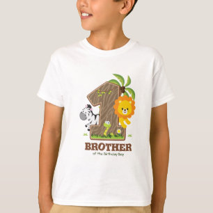 Personalisiert Safari Geburtstagshirt für Bruder T-Shirt
