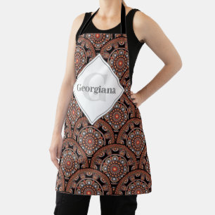 Personalisiert Safari Sunset Bohemisch Mandala Sca Schürze