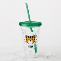 Personalisiert Safari Tiger Illustration Geburtsta