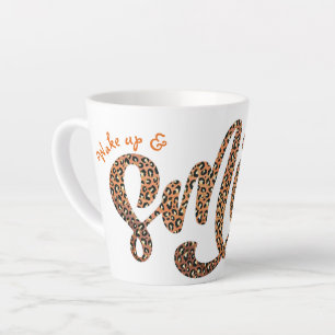 Personalisiert Safari Wecke auf und Lächeln Motiv Milchtasse