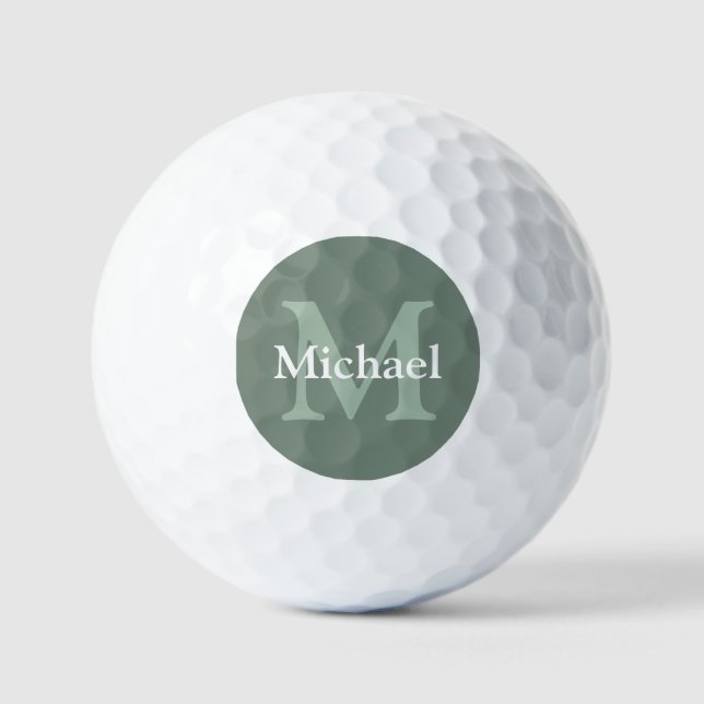 Personalisiert Sage Green Golfball (Vorderseite)