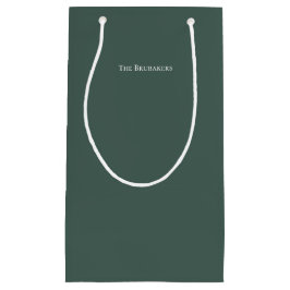 Personalisiert Sage Green Simple Moderne Weihnacht Kleine Geschenktüte