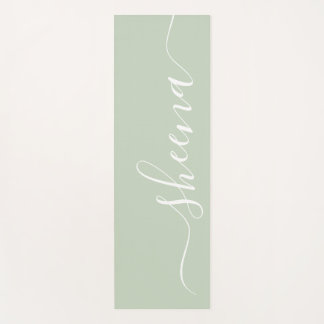 Personalisiert Sage Green Yoga Mat Yogamatte