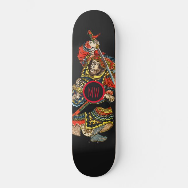 Personalisiert Samurai Skateboard (Vorderseite)