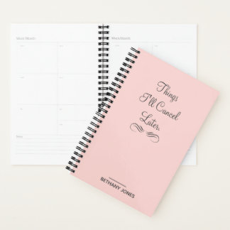 Personalisiert Sarcastic Pink Planner Planer