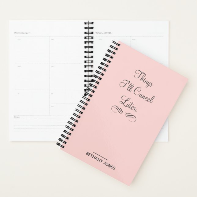 Personalisiert Sarcastic Pink Planner Planer (Anzeige)