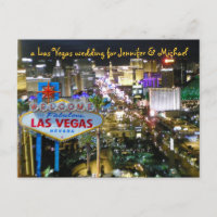 Personalisiert Save the Date Vegas Wedding
