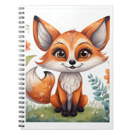 Personalisiert schönes Fox SpiralNotebook Notizblock