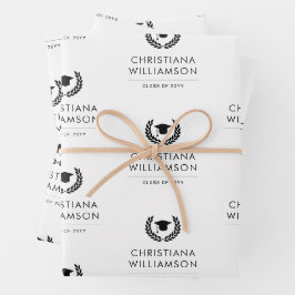 Personalisiert School and Uni-Abschluss Elegante Geschenkpapier Set