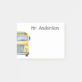 Personalisiert School Bus Driver-Geschenk Post-it Klebezettel