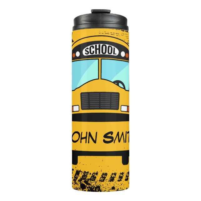 Personalisiert School Bus Driver Thermal Tumbler Thermosbecher (Vorderseite)