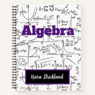Personalisiert School Notebook für Mathematik oder Notizbuch