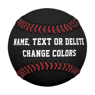 Personalisiert, schwarz Baseball oder FARBEN