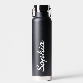 Personalisiert Schwarz hinzufügen Trinkflasche