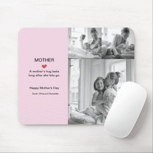 Personalisiert Schwarz-Weiß-Fotocollage Mousepad