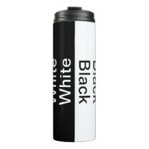 Personalisiert Schwarz-Weiß-Thermaltumbler