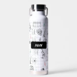 Personalisiert Science Chemistry Scientifics Patte Trinkflasche<br><div class="desc">Ein wissenschaftlich thematisiertes chemisches Muster,  das für alle geeignet ist,  die Lieben in Naturwissenschaften,  Chemie,  Biologie usw. haben. Ein ideales Geschenk für Wissenschaftler,  egal in welchem Alter.</div>