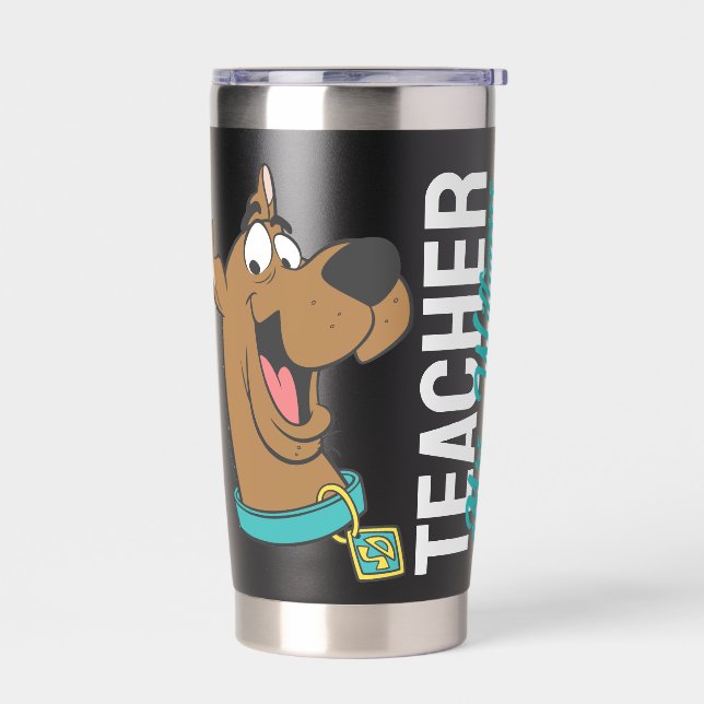 Personalisiert | Scooby-Doo Happy Face Teacher Thermobecher (Links)