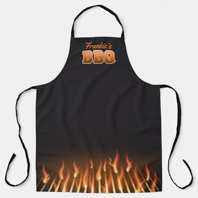 Personalisiert Scorchin GRILLEN Grillmaster Barbeq Schürze (Vorderseite)