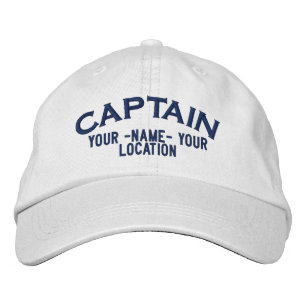 Personalisiert Sea Captain Hat Bestickte Kappe