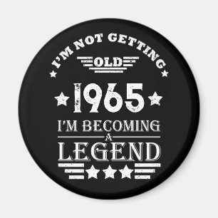 Personalisiert sechzig Vintagen Geburtstagsgeschen Magnet